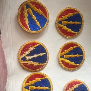 Vintage Lightning Bolt Patches